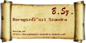Beregszászi Szandra névjegykártya